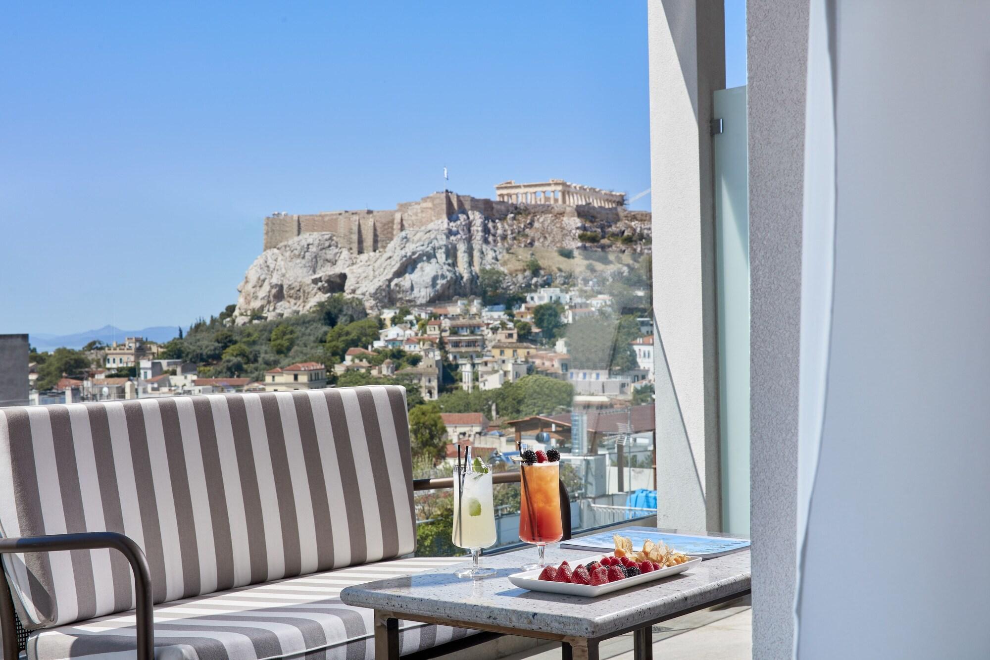 Electra Metropolis Hotell Athen Eksteriør bilde View of Acropolis from the hotel