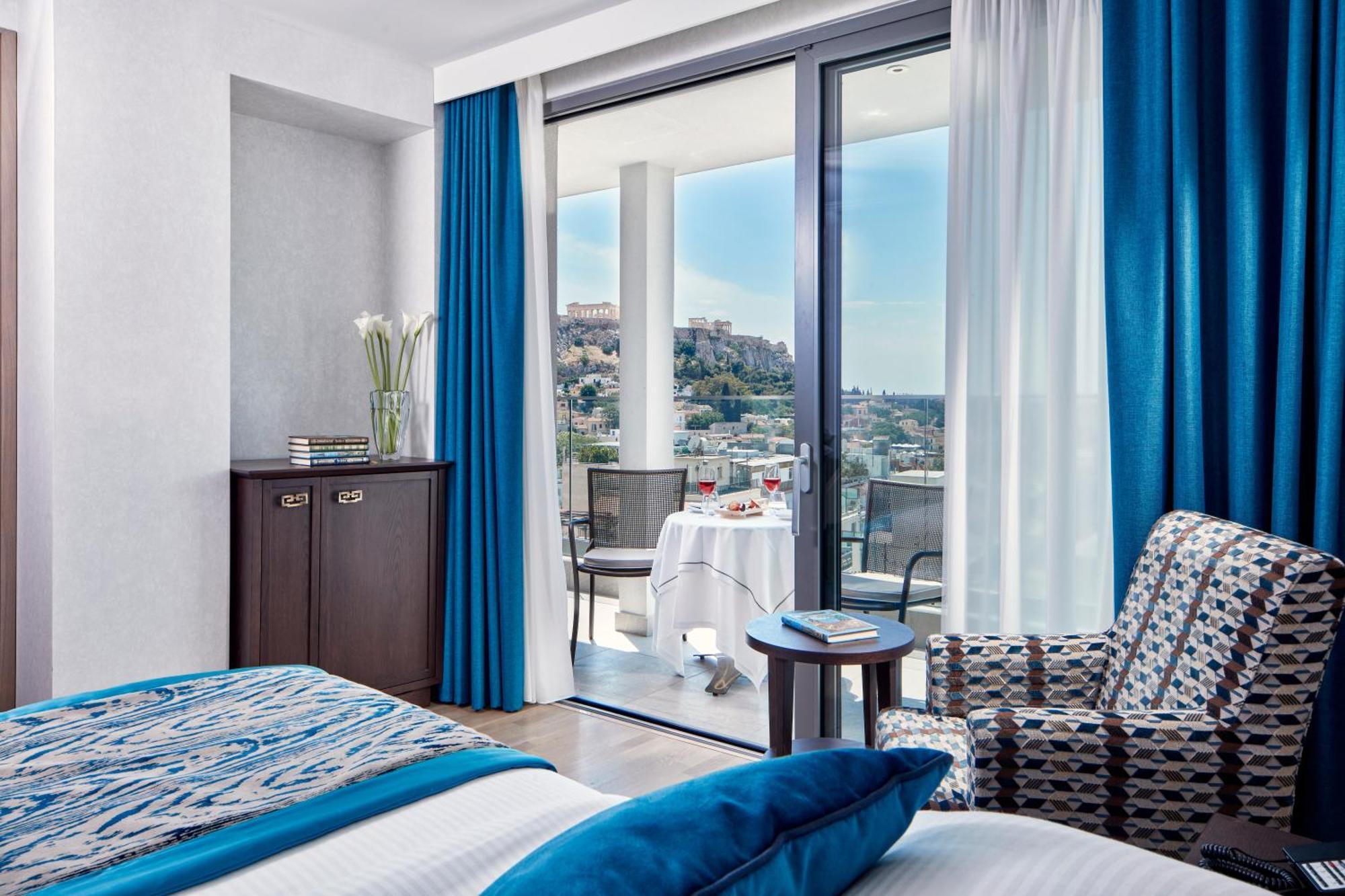 Electra Metropolis Hotell Athen Eksteriør bilde Deluxe Room with Acropolis View